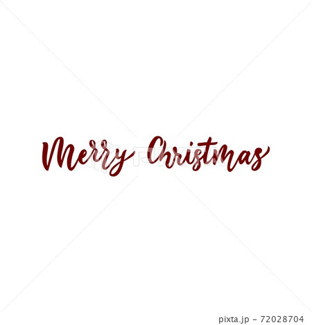 Merry christmas hand calligraphy lettering. Isolated quote. winter concept. 72028704