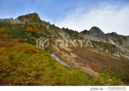 紅葉の千畳敷カール 72029533