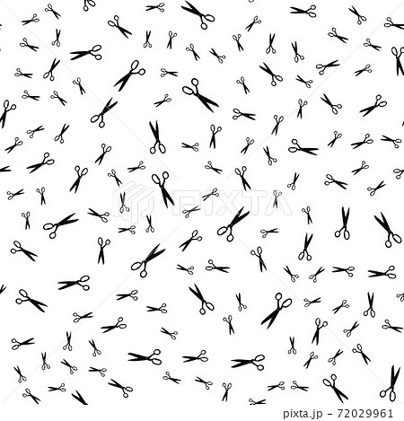 Scissors silhouette Seamless Pattern Background. Vector Illustration Scissors silhouette Seamless Pattern Background. Vector Illustration 72029961
