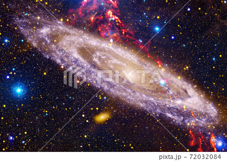 Cluster of stars. Nebula. Elements of this image furnished by NASA 72032084