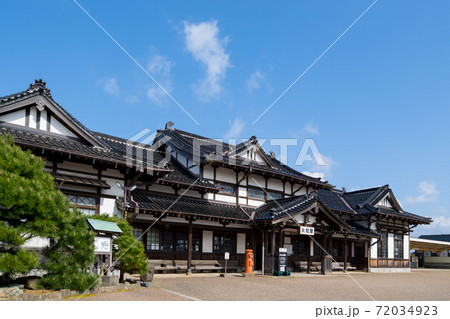 島根県 青空と出雲の旧大社駅 島根県 青空と出雲の旧大社駅 72034923