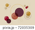 Circle shape geometric vintage background 72035309