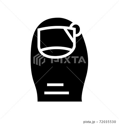 cotton under nail glyph icon vector illustration cotton under nail glyph icon vector illustration 72035530