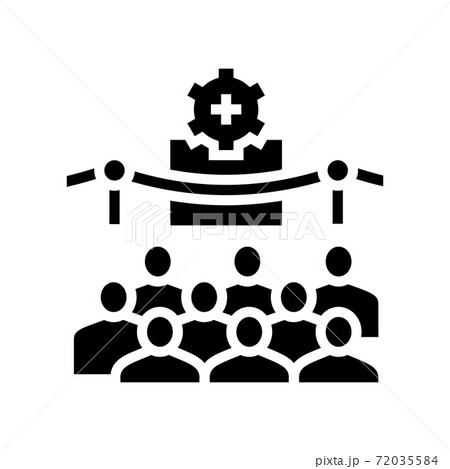 manufacturing process introduction glyph icon vector illustration manufacturing process introduction glyph icon vector illustration 72035584