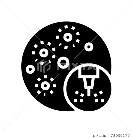 acne treatment laser glyph icon vector illustration acne treatment laser glyph icon vector illustration 72036179