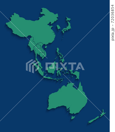 Modern Regional Comprehensive Economic Partnership (RCEP) map background. Vector Illustration 72036854