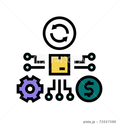 manufacturing and selling process color icon vector illustration manufacturing and selling process color icon vector illustration 72037390