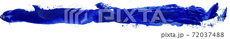 Hand drawn isolated long oil paintbrush stripe with deep dirty blue color Hand drawn isolated long oil paintbrush stripe with deep dirty blue color 72037488