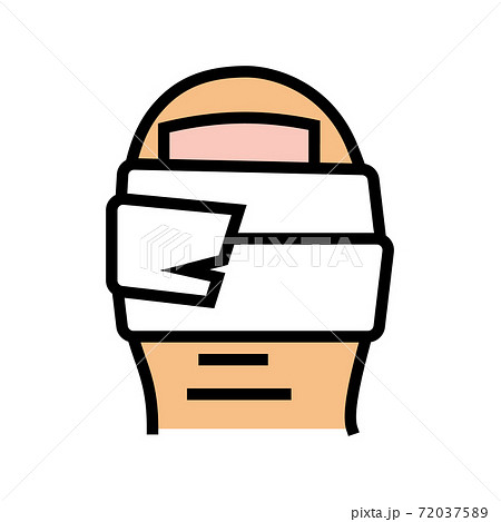 patch on toe color icon vector illustration 72037589