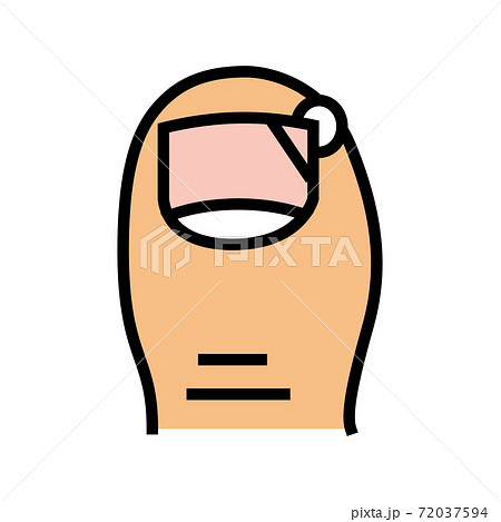 cotton under nail color icon vector illustration 72037594