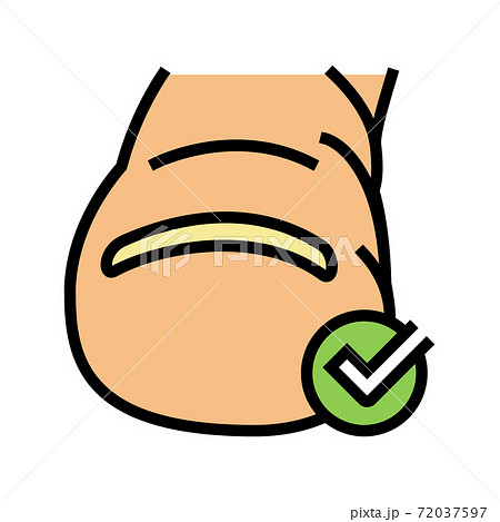 healthy nail color icon vector illustration healthy nail color icon vector illustration 72037597