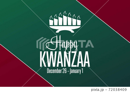 Happy Kwanzaa. December 26 until January 1. Holiday concept. Template for background, banner, card 72038409