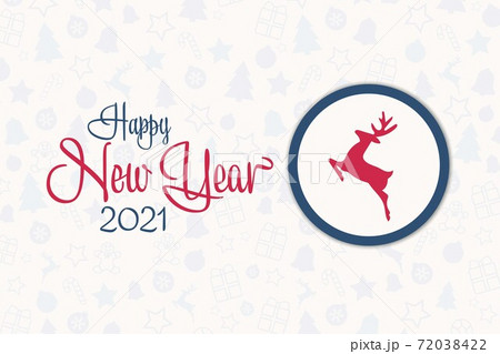 Happy New Year 2021. Holiday concept. Template for background, banner, card, poster with text 72038422