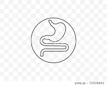 Digestive, organ, stomach icon. Vector illustration. FLAT Digestive, organ, stomach icon. Vector illustration. FLAT 72038691