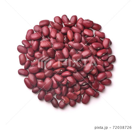 Top view of  dried red kidney beans 72038726
