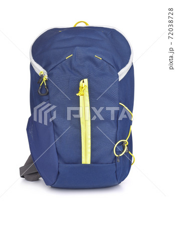 Front view of small blue backpack 72038728