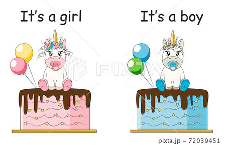 It's a girl, it's a boy set. Baby shower party It's a girl, it's a boy set. Baby shower party 72039451