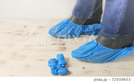 disposable blue shoe covers for hospital visits disposable blue shoe covers for hospital visits 72039653
