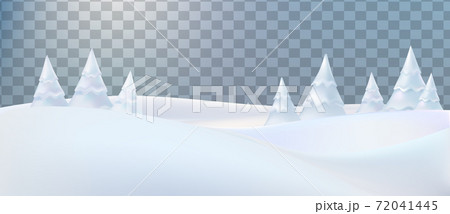 Snow landscape, Christmas wallpaper. 72041445