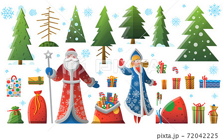 New Year elements, Father Frost Snow Maiden 72042225