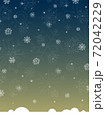New Year Christmas background with snowflakes image 72042229