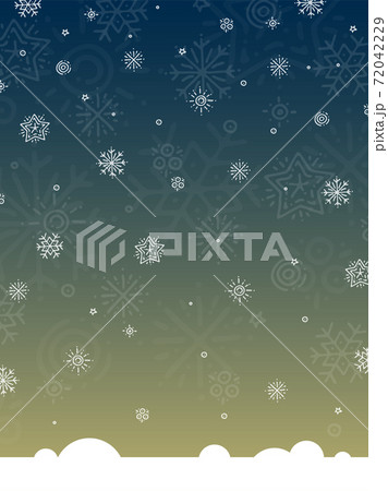 New Year Christmas background with snowflakes image 72042229