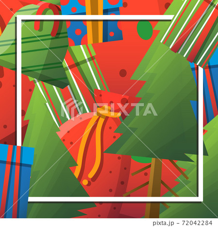New Year Christmas background with snowflakes image 72042284