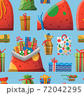 New Year Christmas elements vector pattern illustration 72042295