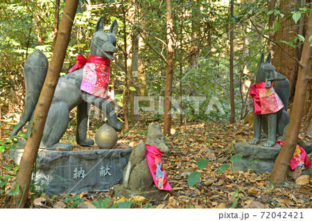 秩父・長瀞散歩:宝登山神社 境内の宝玉稲荷神社 秩父・長瀞散歩:宝登山神社 境内の宝玉稲荷神社 72042421