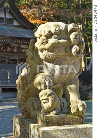 秩父・長瀞散歩：宝登山神社　狛犬 72042443
