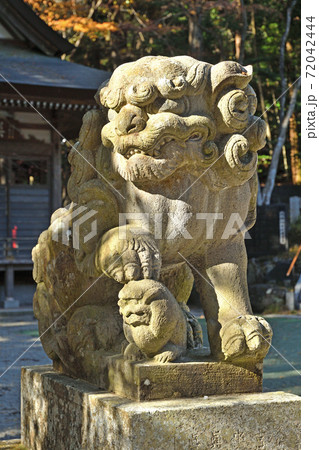 秩父・長瀞散歩：宝登山神社　狛犬 72042444