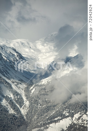 Mountains cloudy landscape 72042624