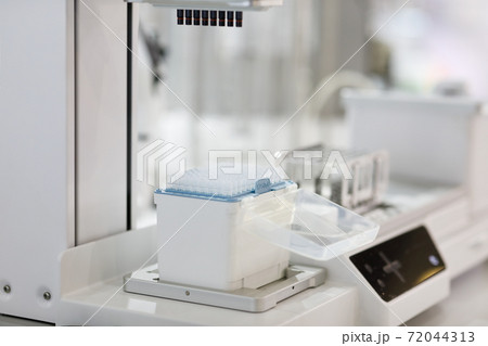 multichannel pipetting equipment in a laboratory multichannel pipetting equipment in a laboratory 72044313