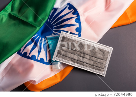 Medical protective disposable face mask for cover mouth with India flag Medical protective disposable face mask for cover mouth with India flag 72044990