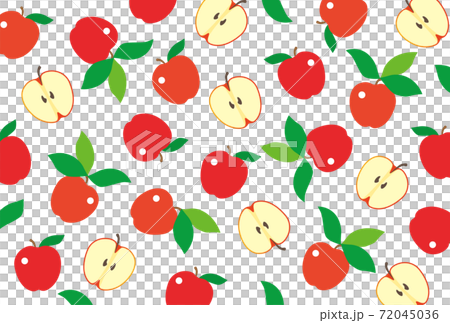 りんごの柄　ベタ塗り　艶あり 72045036