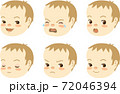 赤ちゃんの顔　1  (表情1) 72046394