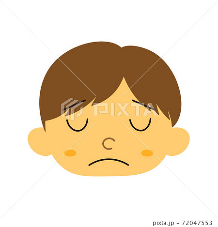 男の子 表情 困り顔 4のイラスト素材 男の子 表情 困り顔 4のイラスト素材