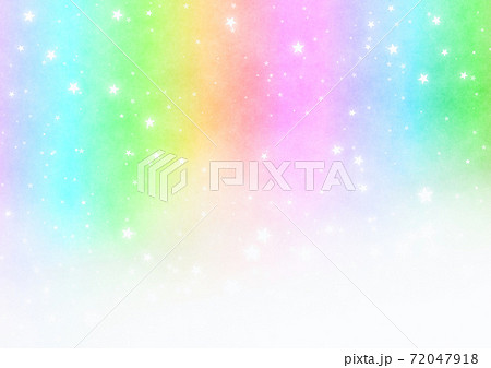 閃耀的彩虹背景のイラスト素材 [72047918] - PIXTA