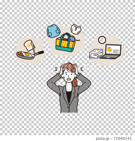 Working mother in trouble Working mother in trouble 72048141