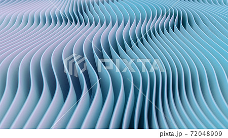 A beautiful light blue background made of geometric waves 72048909