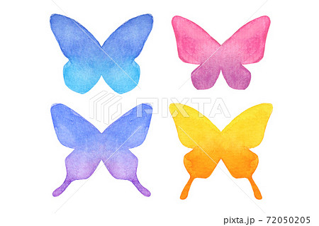 蝶々のイラスト素材 72050205 Pixta