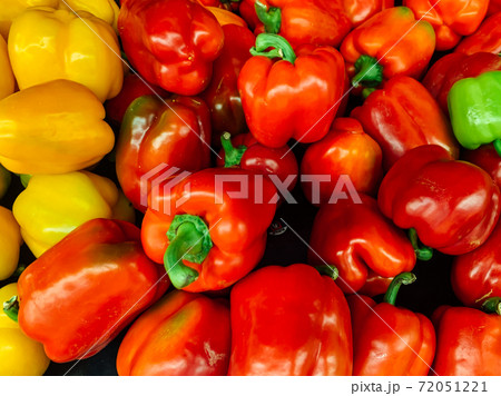 lots of ripe red peppers for cooking as a background lots of ripe red peppers for cooking as a background 72051221