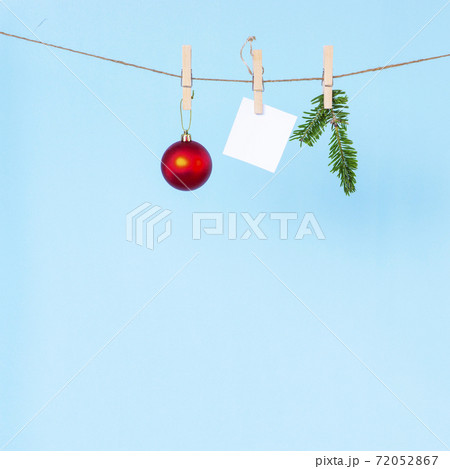 クリスマスの飾りとメモ クリスマスの飾りとメモ 72052867