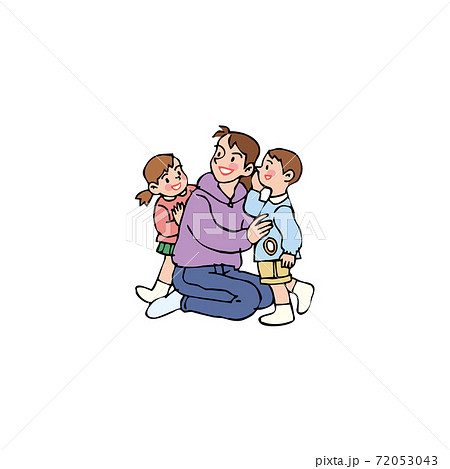 幼稚園の先生と園児 72053043