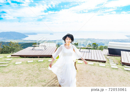 滋賀県 琵琶湖の見える丘 滋賀県 琵琶湖の見える丘 72053061