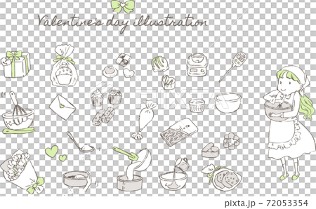 圖組的女孩做糖果和情人節 圖組的女孩做糖果和情人節 72053354