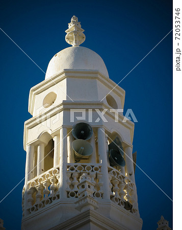 Exterior view of Al-Jama Mosque minater, Shibam, Hadhramaut, Yemen Exterior view of Al-Jama Mosque minater, Shibam, Hadhramaut, Yemen 72053746