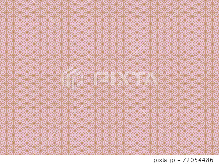 麻の葉模様 背景桃色 麻の葉模様 背景桃色 72054486