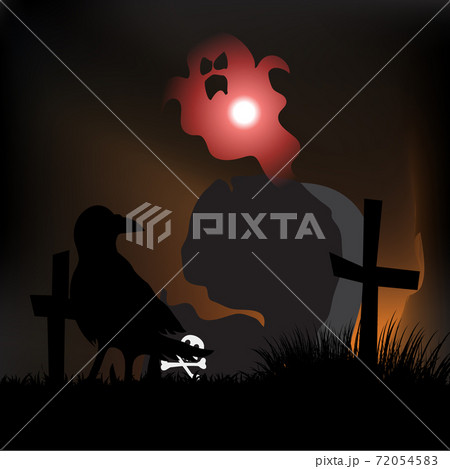 Creative design for Happy Halloween background vector.illustration Creative design for Happy Halloween background vector.illustration 72054583