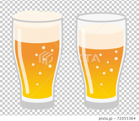 Simple Illustration Of Glass Beer White Stock Illustration